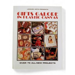 Gifts‎ Galore in Plastic Canvas Pattern Book Leisure Arts Hardcover 1994 Vtg
